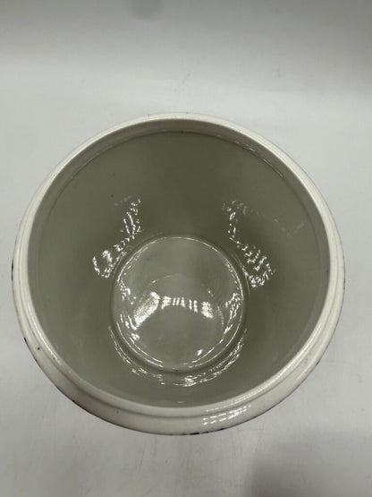 Stafforshire England Calico Blue Floral Cannister Transferware 6” /ro