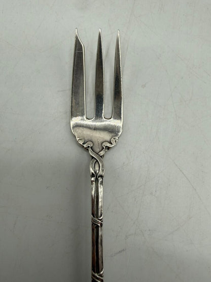 Ornate Sterling Silver Seafood Fork Hallmarked 18 Gr /ro