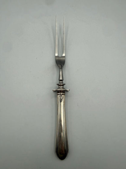 Vintage Sterling Silver Handle Stainless Steel Meat Fork /ro