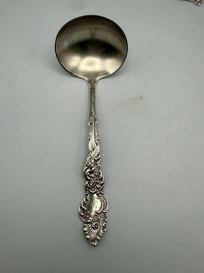 Mixed lot of 6 Silver Plate Serving Spoons, Wallace, 1847 Rogers Bros. /ro