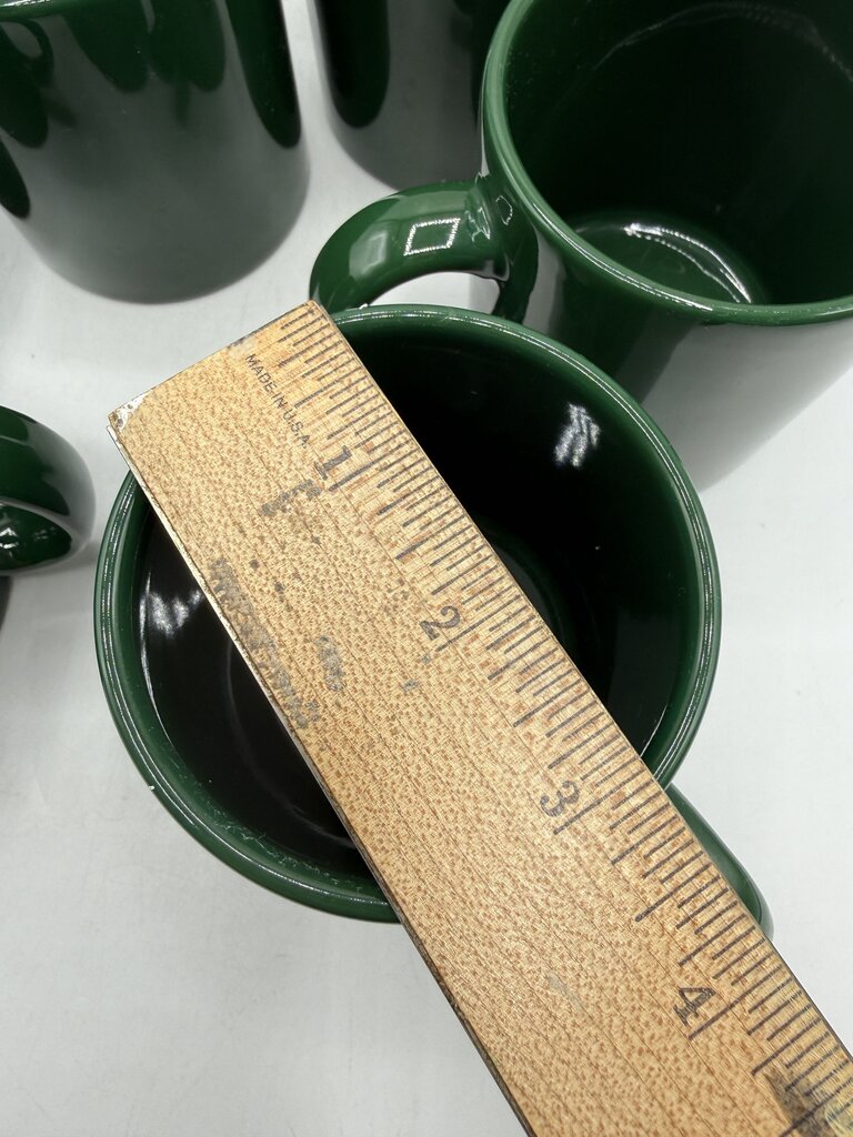 Waechtersbach Solid Color Hunter Green Mugs Set of 6 /rb