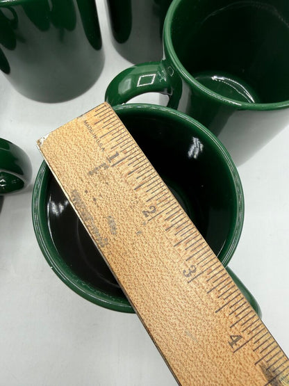 Waechtersbach Solid Color Hunter Green Mugs Set of 6 /rb