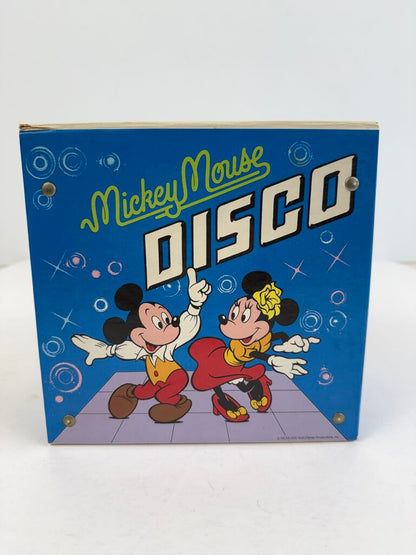 1981 Disney’s Mickey Mouse Disco Record Tote w/9 Movie Records & Books /ro