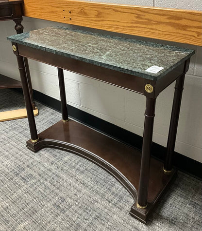 Neoclassical Marble Top Console Table