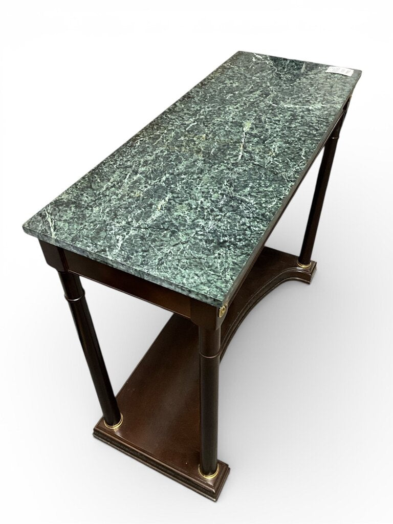 Neoclassical Marble Top Console Table