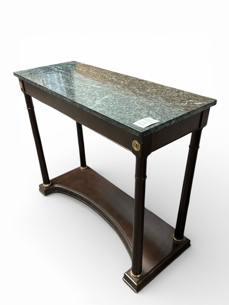 Neoclassical Marble Top Console Table