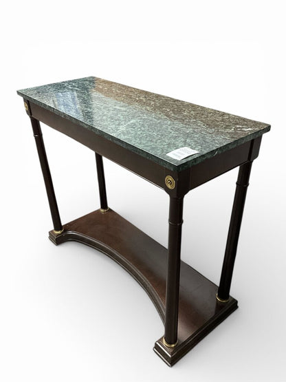 Neoclassical Marble Top Console Table