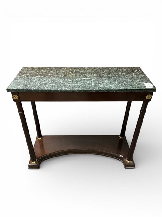 Neoclassical Marble Top Console Table
