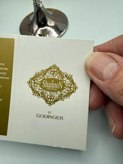 VTG Shannon Crystal Bird of Paradise Crystal Sculpture by Godinger /ro