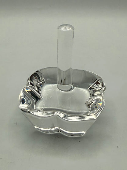 Orrefors Crystal Clear Ring Holder Made in Sweden Signed /ro