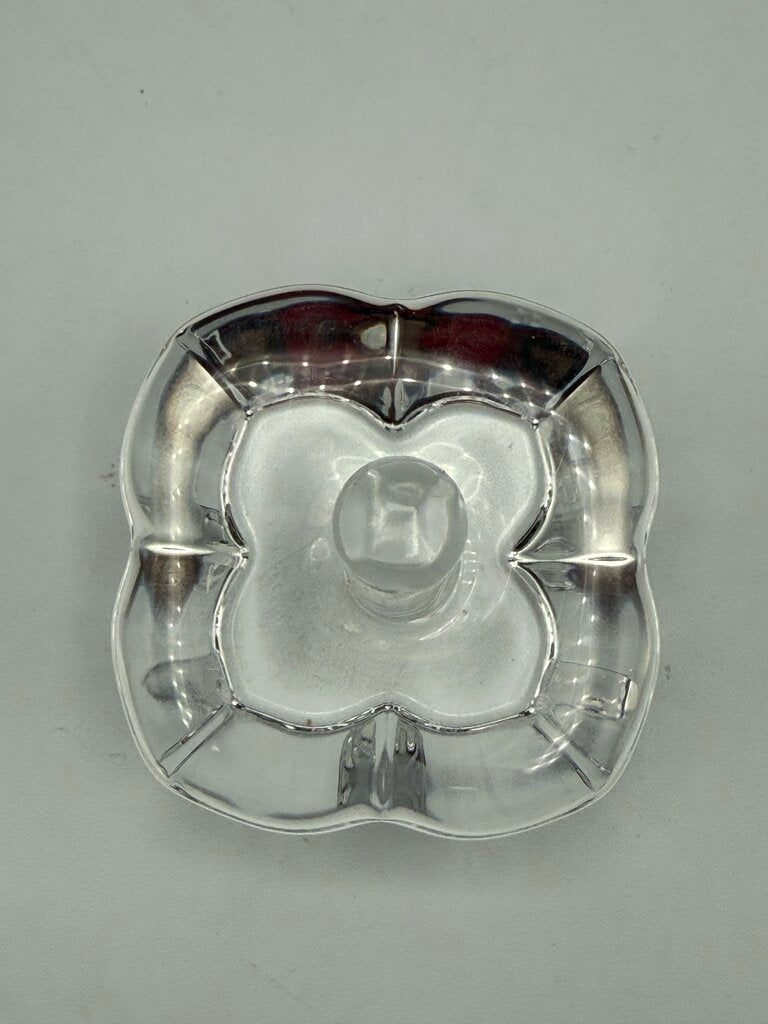 Orrefors Crystal Clear Ring Holder Made in Sweden Signed /ro