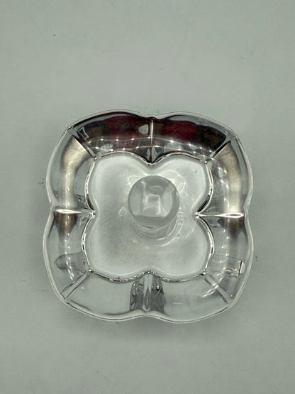 Orrefors Crystal Clear Ring Holder Made in Sweden Signed /ro