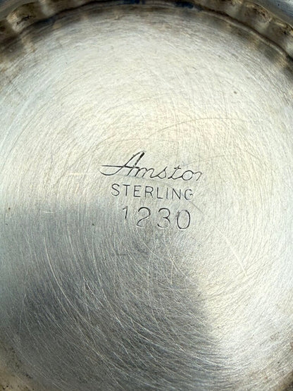 VTG Amston Sterling Silver Brandy Warmer Wood Handle 84 Grams /ro