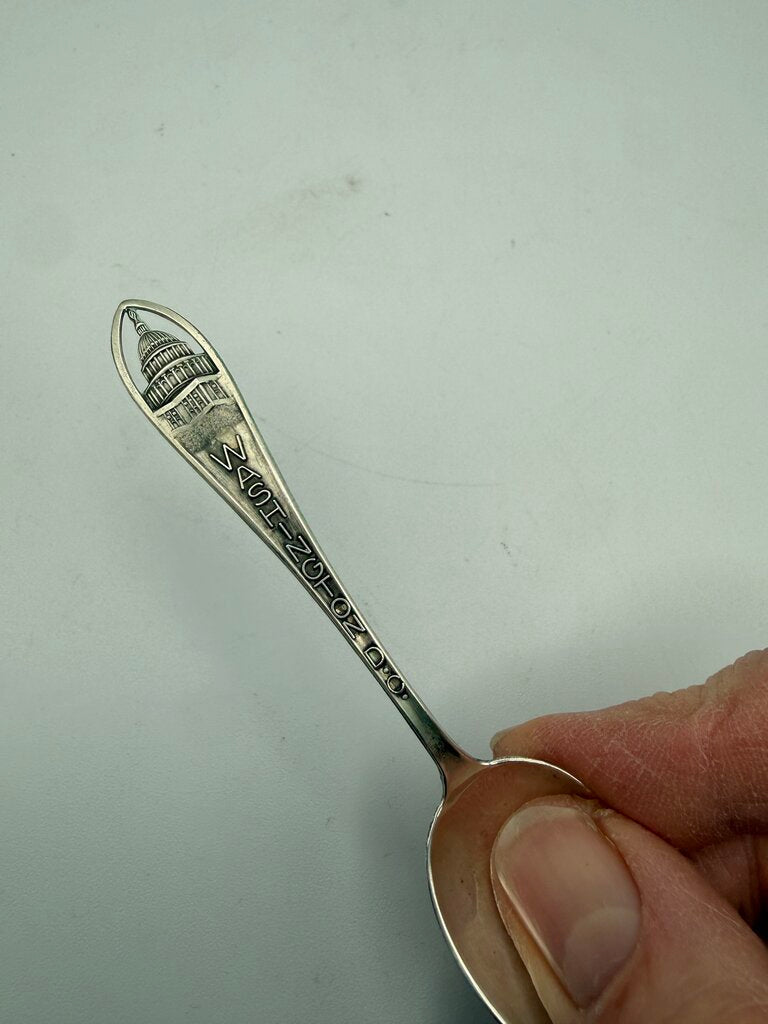 VTG Sterling Silver Souvenir Spoon Washington D.C. /ro