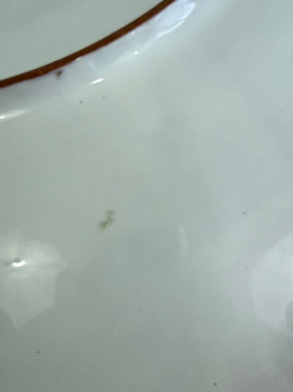 Italian Stoneware Handpainted Salad Bowl and Tongs Veggie Theme /rb