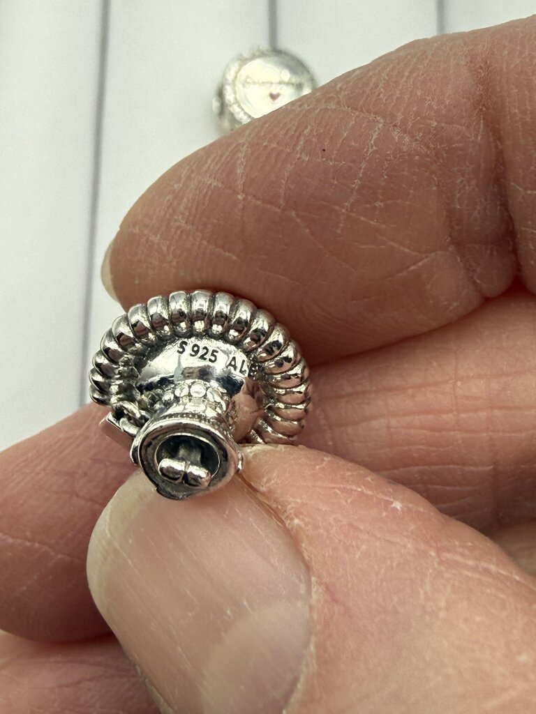 Pandora Sterling Silver Charms Mrs. Wise, Grandma /ro