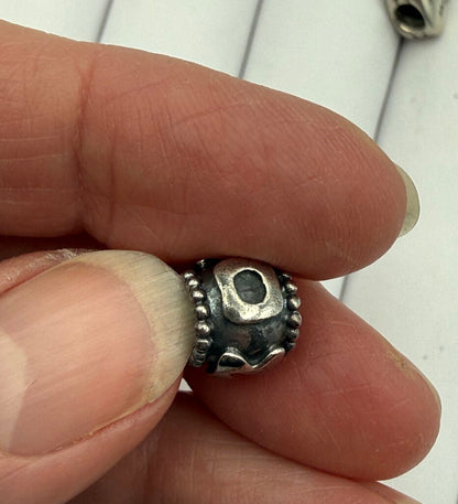 Pandora Sterling Silver set of 3 Mother/Mom/Heart Charms /ro