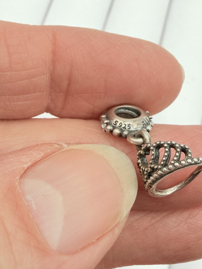 Pandora set of 5 Dangle Charms Sterling Silver Jewelry /ro