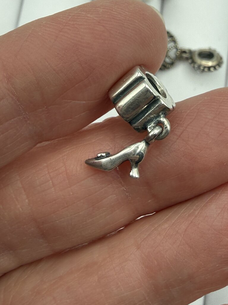 Pandora set of 5 Dangle Charms Sterling Silver Jewelry /ro