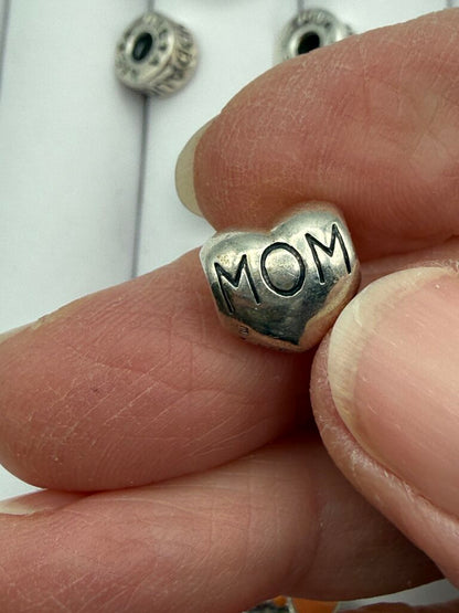 Estate lot of 7 Chamilia Sterling Silver Beads Charm Spacer /ro