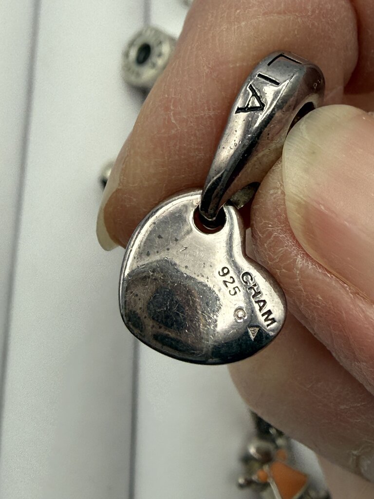 Estate lot of 7 Chamilia Sterling Silver Beads Charm Spacer /ro