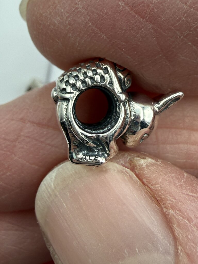 Pandora Sterling Silver Bunny Rabbit Bead Charms /ro