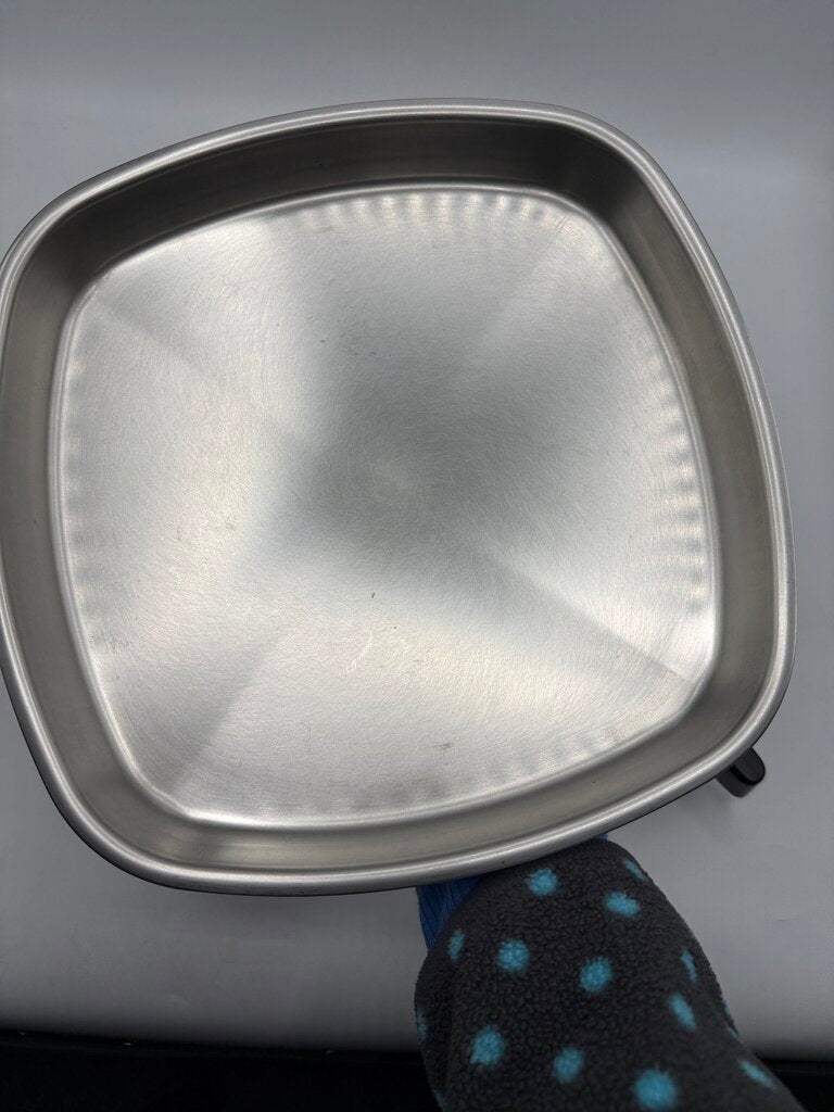 Vintage Aristo-Craft Stainless Steel 11” Square Pan w/lid 18/8 ply /rw