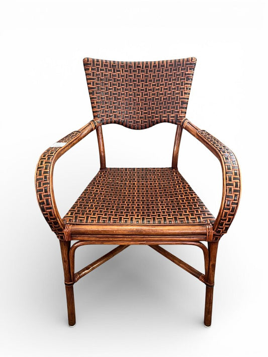 Dark Wicker Side Chairs (1 of 2) EA