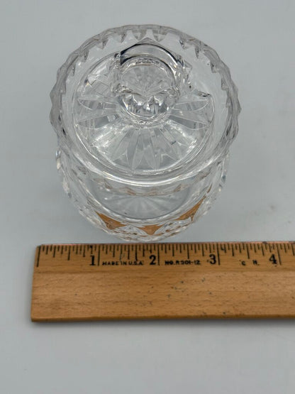 Waterford Crystal Sugar/Condiment Bowl W/lid Ireland /roh