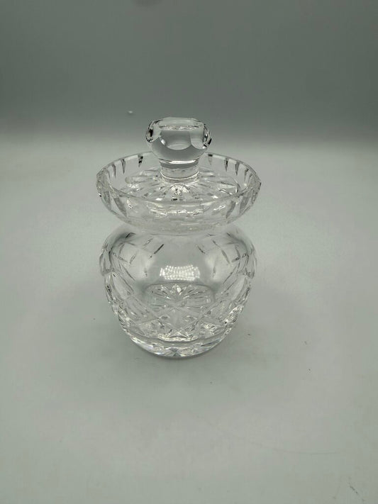 Waterford Crystal Sugar/Condiment Bowl W/lid Ireland /roh