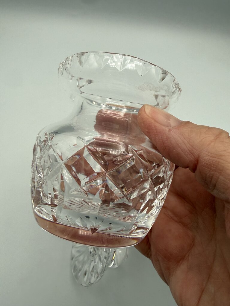 Waterford Crystal Sugar/Condiment Bowl W/lid Ireland /roh