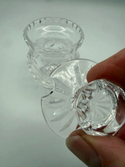 Waterford Crystal Sugar/Condiment Bowl W/lid Ireland /roh
