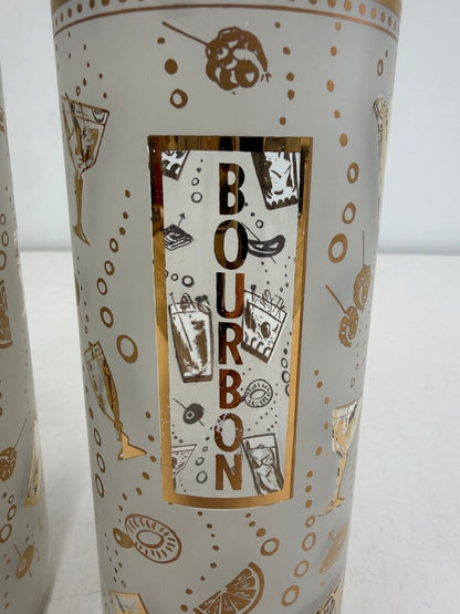 MCM Barware Bourbon & Scotch Glass Decanters /ro