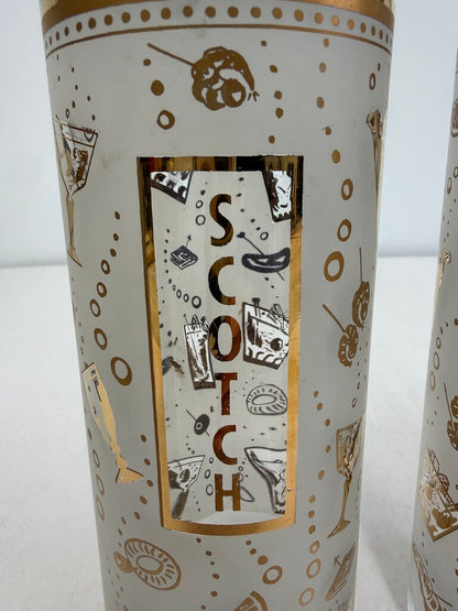 MCM Barware Bourbon & Scotch Glass Decanters /ro