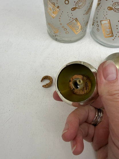 MCM Barware Bourbon & Scotch Glass Decanters /ro