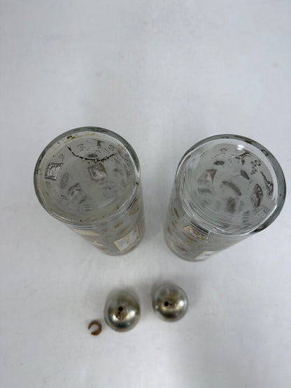 MCM Barware Bourbon & Scotch Glass Decanters /ro