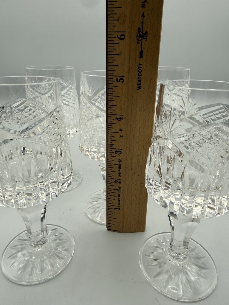 Slieve Donard by Tyrone Crystal Wine/Sherry Glass set of 5 /roh