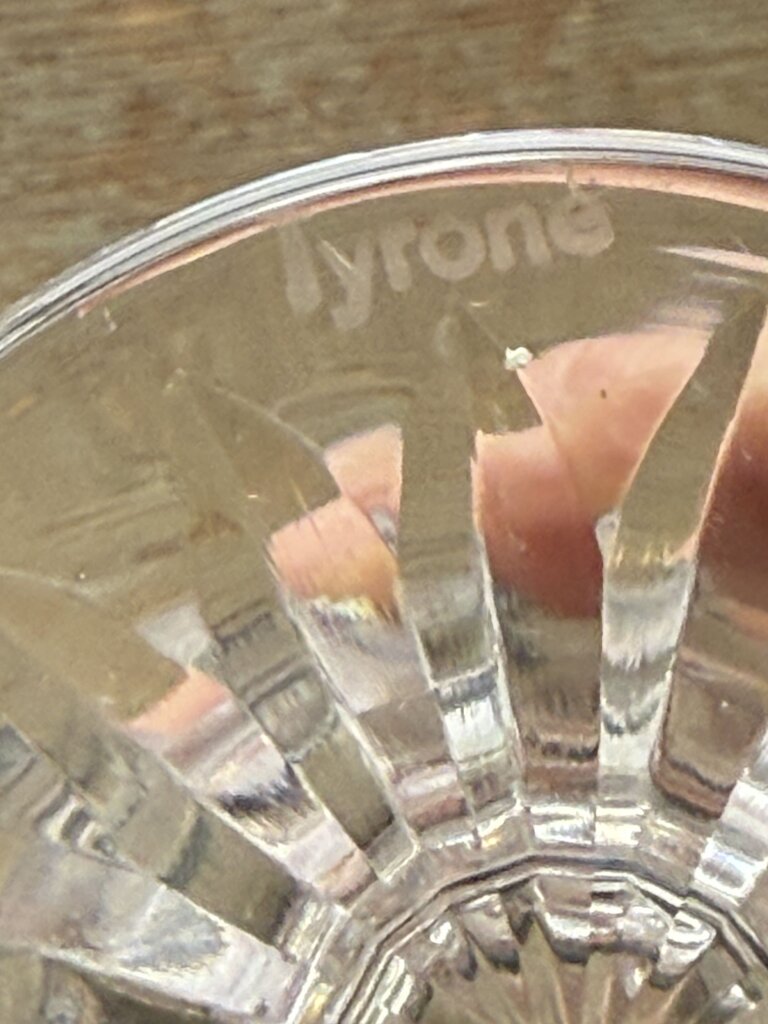 Slieve Donard by Tyrone Crystal Wine/Sherry Glass set of 5 /roh