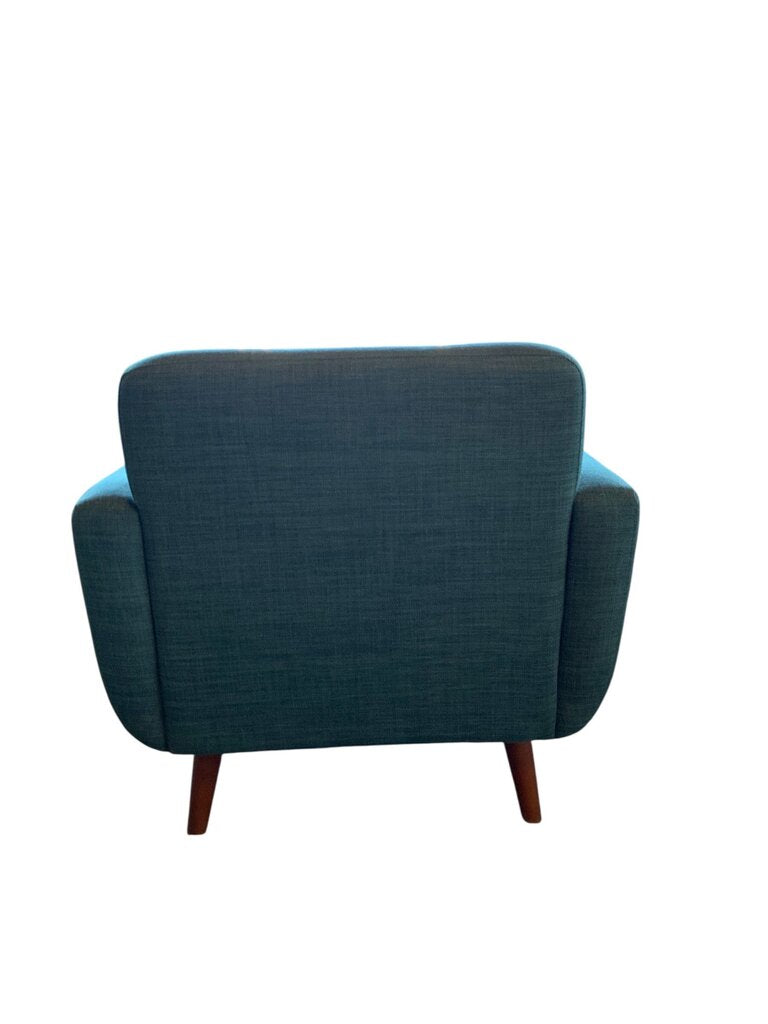 Bobs Discount Furniture Mid Century Style Blue Chair