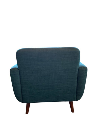 Bobs Discount Furniture Mid Century Style Blue Chair