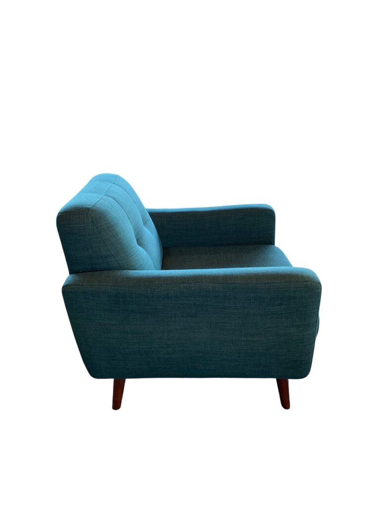 Bobs Discount Furniture Mid Century Style Blue Chair