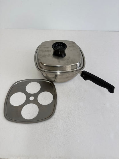 Vintage Aristo-Craft Stainless Steel 18/8 Ply Double Boiler /rw