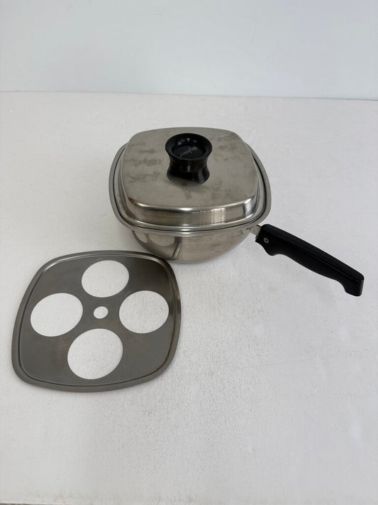 Vintage Aristo-Craft Stainless Steel 18/8 Ply Double Boiler /rw