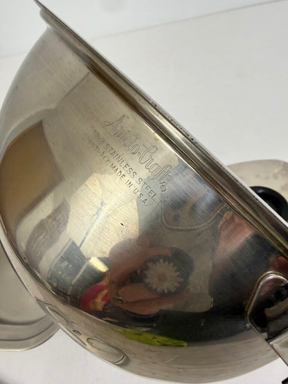 Vintage Aristo-Craft Stainless Steel 18/8 Ply Double Boiler /rw