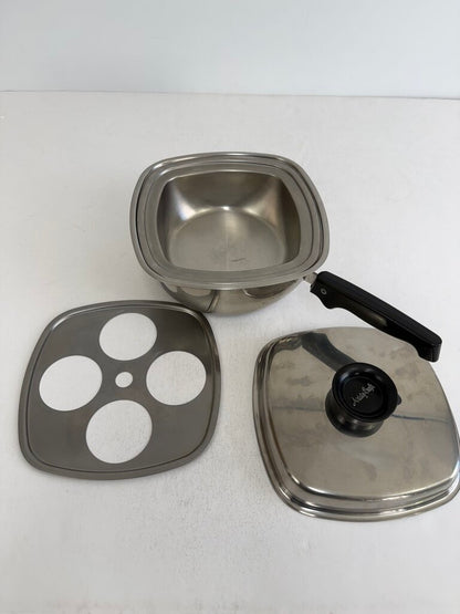 Vintage Aristo-Craft Stainless Steel 18/8 Ply Double Boiler /rw