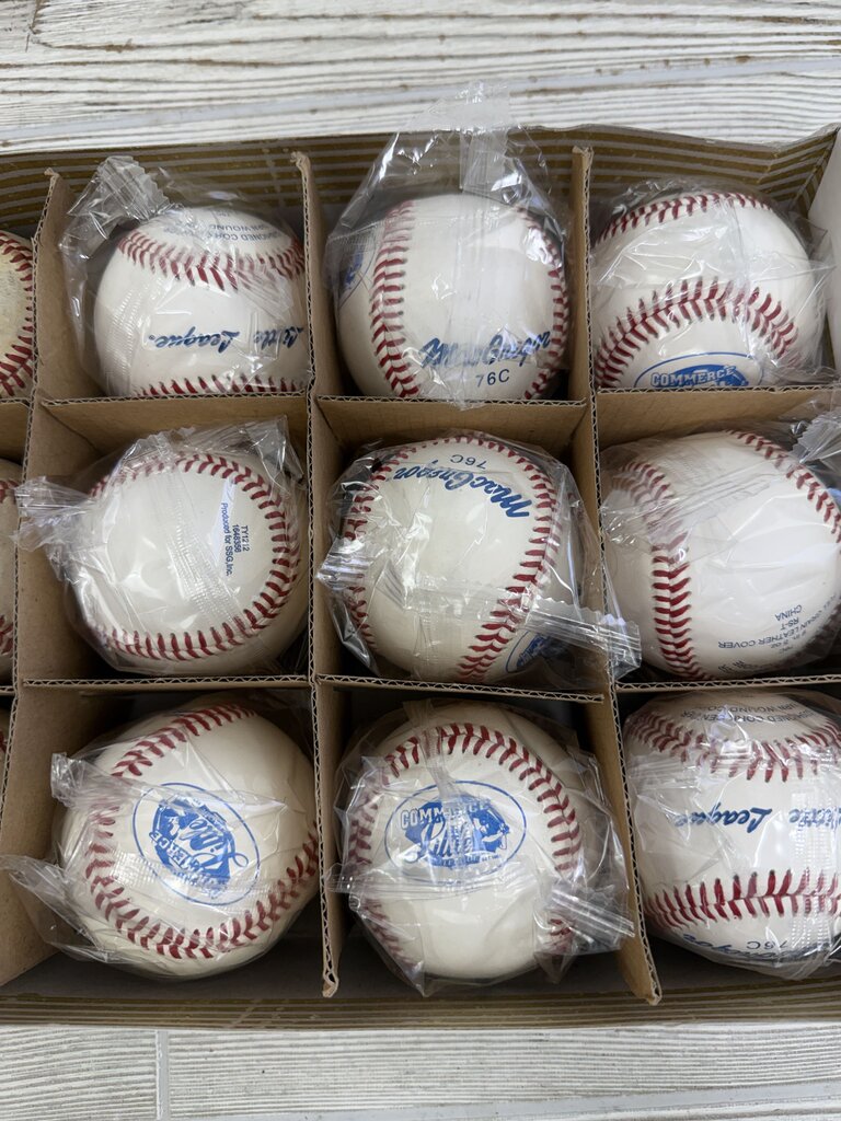 MacGregor 76C Commerce Little League 9 New Baseballs /rb