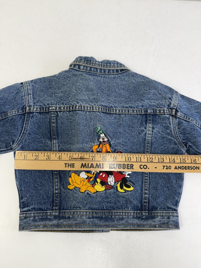 VTG Disney Store Denim Jacket Youth Size Large Mickey & Friends /rb