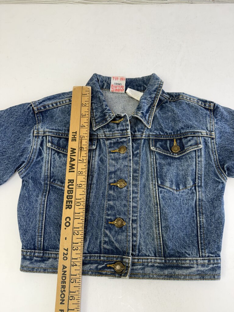 VTG Disney Store Denim Jacket Youth Size Large Mickey & Friends /rb