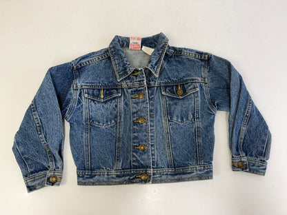 VTG Disney Store Denim Jacket Youth Size Large Mickey & Friends /rb