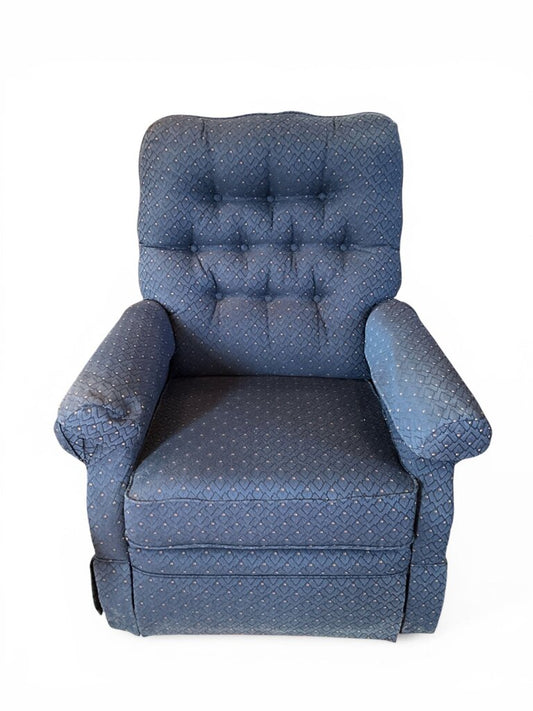Navy Swivel Recliner